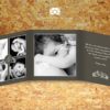 Invitatie de botez cu foto impaturita in 3 model Treasure2 - imagine 5