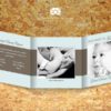 Invitatie de botez cu foto impaturita in 3 model Treasure2 - imagine 4